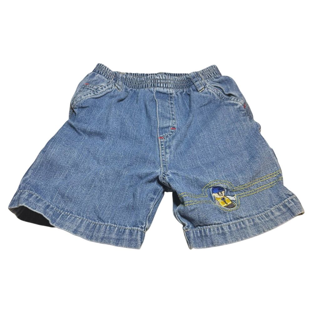 VTG Lego Wear Toddler Denim Shorts 24 Months Embroidered Cotton Kidcore Playwear